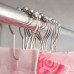 Polished Nickel Shower Curtain Hooks  12pcs Smooth Rolling Curtain Rings Rustproof Basic Shower Curtain Hooks for Bathroom Shower Rods Curtains - B07DVVTT5R